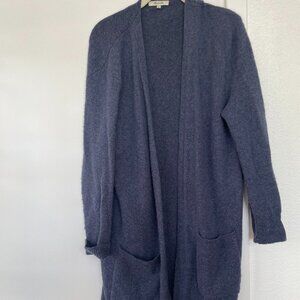 Madewell Open Front Long Navy Cardigan,‎ Long Sleeve,  Size Small, STYLE G9611